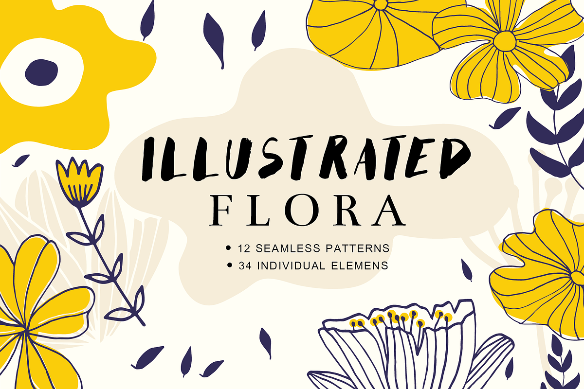 Hand Drawn Pattern Bundle, a Pattern Graphic by Suphansa (Photo 2 of 20)
