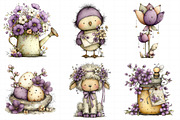Whimsical Spring Clipart, an Illustration by Daily.Designs (Thumbnail 7 of 7)