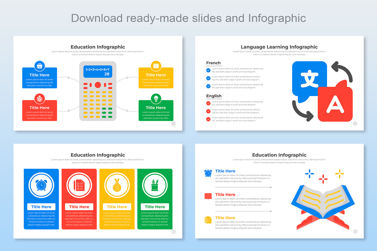 Education Infographic Google Slide, a Templates & Theme by Mighty-Slide (Photo 4 of 8)
