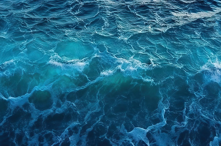 Aerial view of blue sea water surface texture background. Top vi, a Holiday Photo by AS photostudio