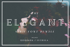 The Elegant Serif Font Bundle