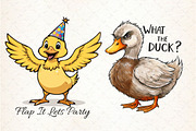 Sarcastic Funny Ducks Quotes Png, an Illustration by Libby Wishes (Thumbnail 4 of 4)