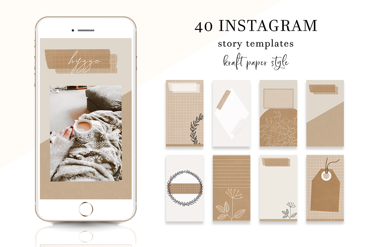 Instagram Stories Natural Kraft, a Social Media Template by Oh Mia Studio (Photo 1 of 5)