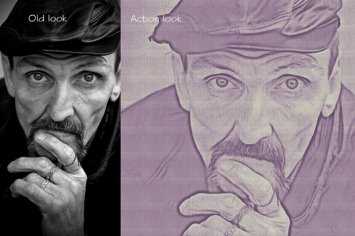 Pencil Sketch Photoshop Action, an Action Add-On by MRI STUDIO (Photo 4 of 5)