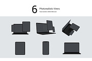 Black Devices Mockup Set, an iPhone Mockup by Seven Lights (Thumbnail 2 of 20)