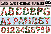 Candy Cane Christmas Alphabet, an Illustration by Design Market (Thumbnail 1 of 7)
