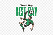 Bicycle Kick Soccer Player T-Shirt, a Sport Illustration by shaondesigns (Thumbnail 2 of 6)