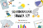 Scandinavian Summer Set, an Animal Illustration by Good Genie (Thumbnail 1 of 8)