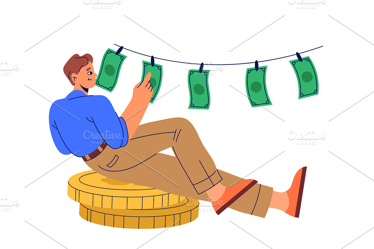 Income and money saving vector, a Finance Illustration by Elegant Solution