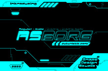 Asborg – Futuristic Font
