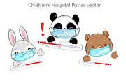 Children's Hospital Poster vector, an Animal Illustration by Sweet_print (Thumbnail 2 of 3)