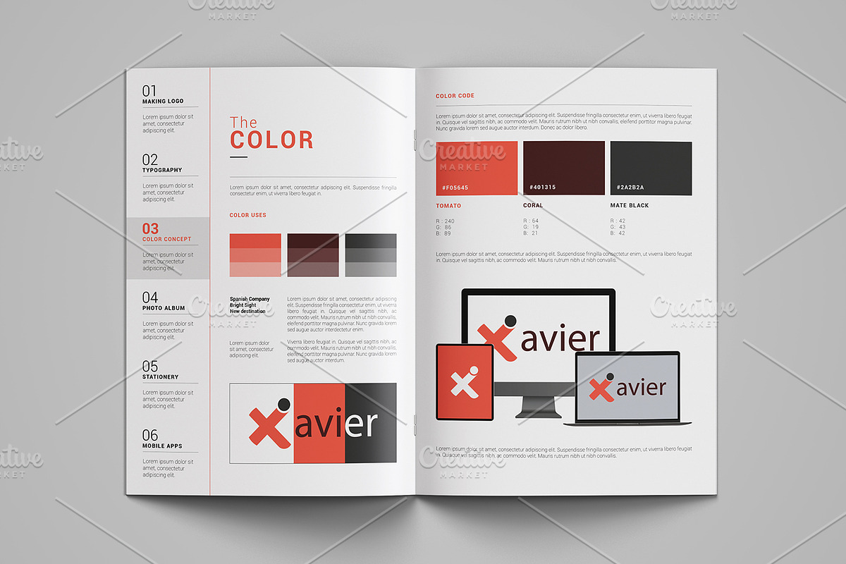 Brand Manual  V964, a Brochure Template by Template Shop (Photo 5 of 9)