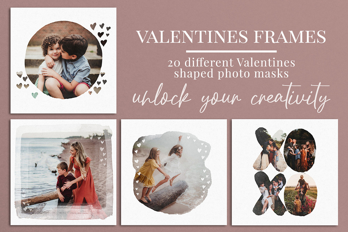 Valentines Frames photo masks, a Shape Add-On by BrownLeopard (Photo 1 of 6)