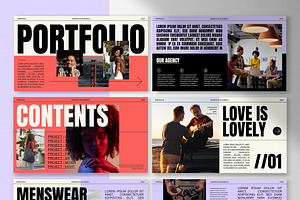 Bold Typographic Film Portolio