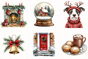 Classic Christmas Watercolor Clipart, an Illustration by OK Design (Thumbnail 3 of 5)