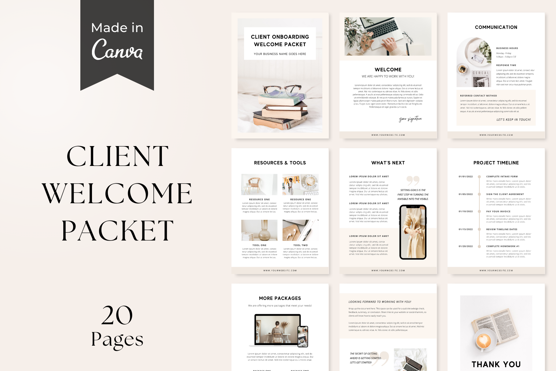 Client Welcome Book Template, a Magazine Template by ShopRShop