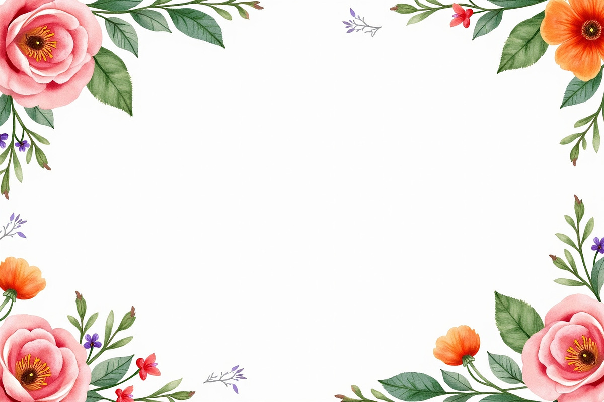 Vibrant Floral Frame Bundle, an Illustration by Amazin_art (Photo 10 of 11)