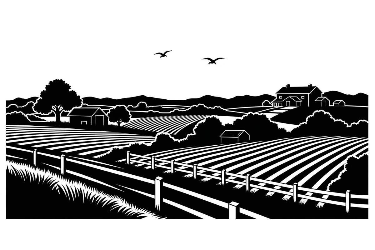 Rural Countryside Landscape, a Graphic by hafijul (Photo 8 of 13)