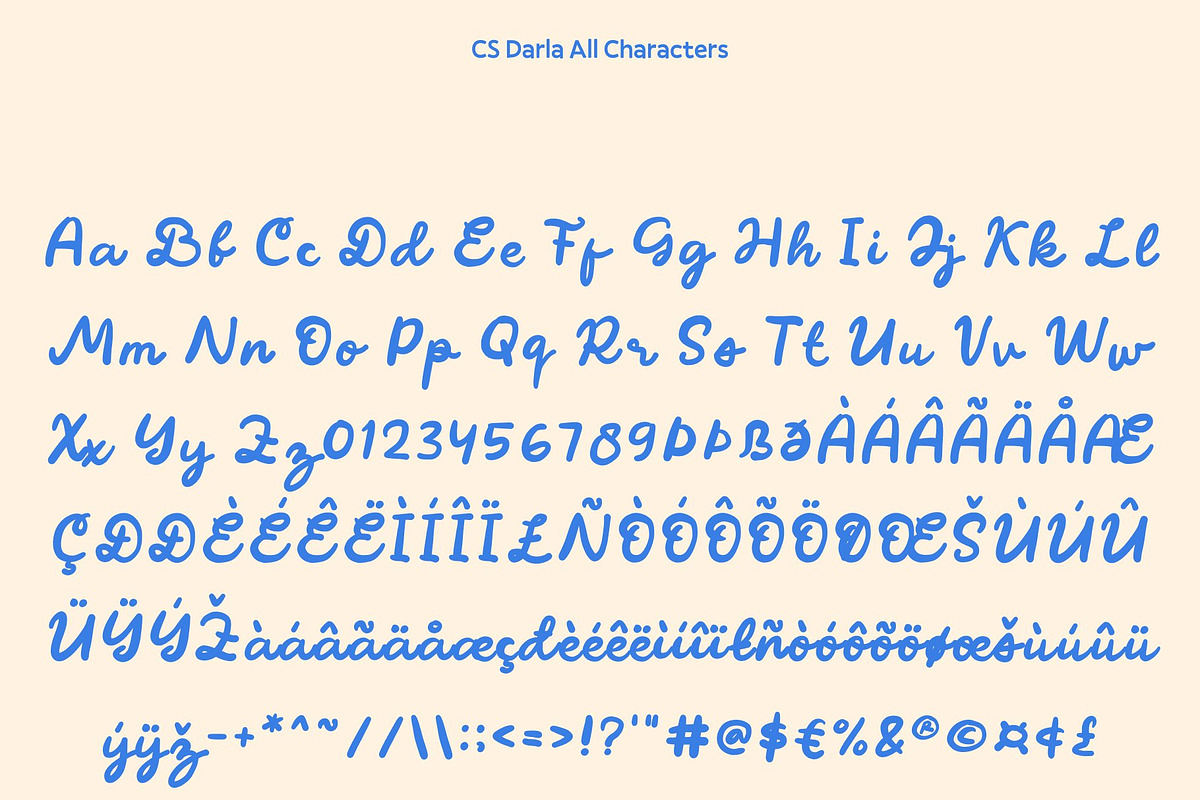 CS Darla – Handwritten Script, a Script Font by Craft Supply Co. (Photo 8 of 8)