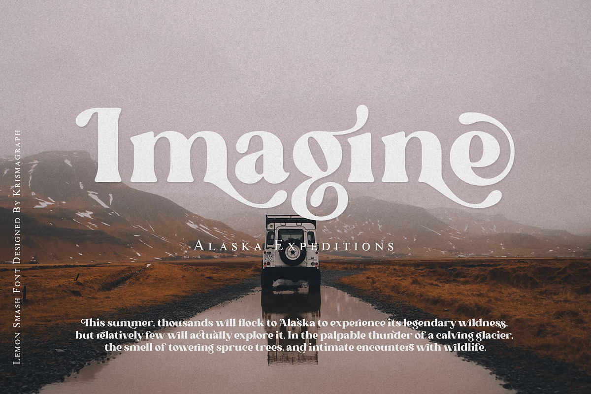 Lemon Smash | Modern Retro Serif, a Serif Font by Krismagraph (Photo 5 of 14)