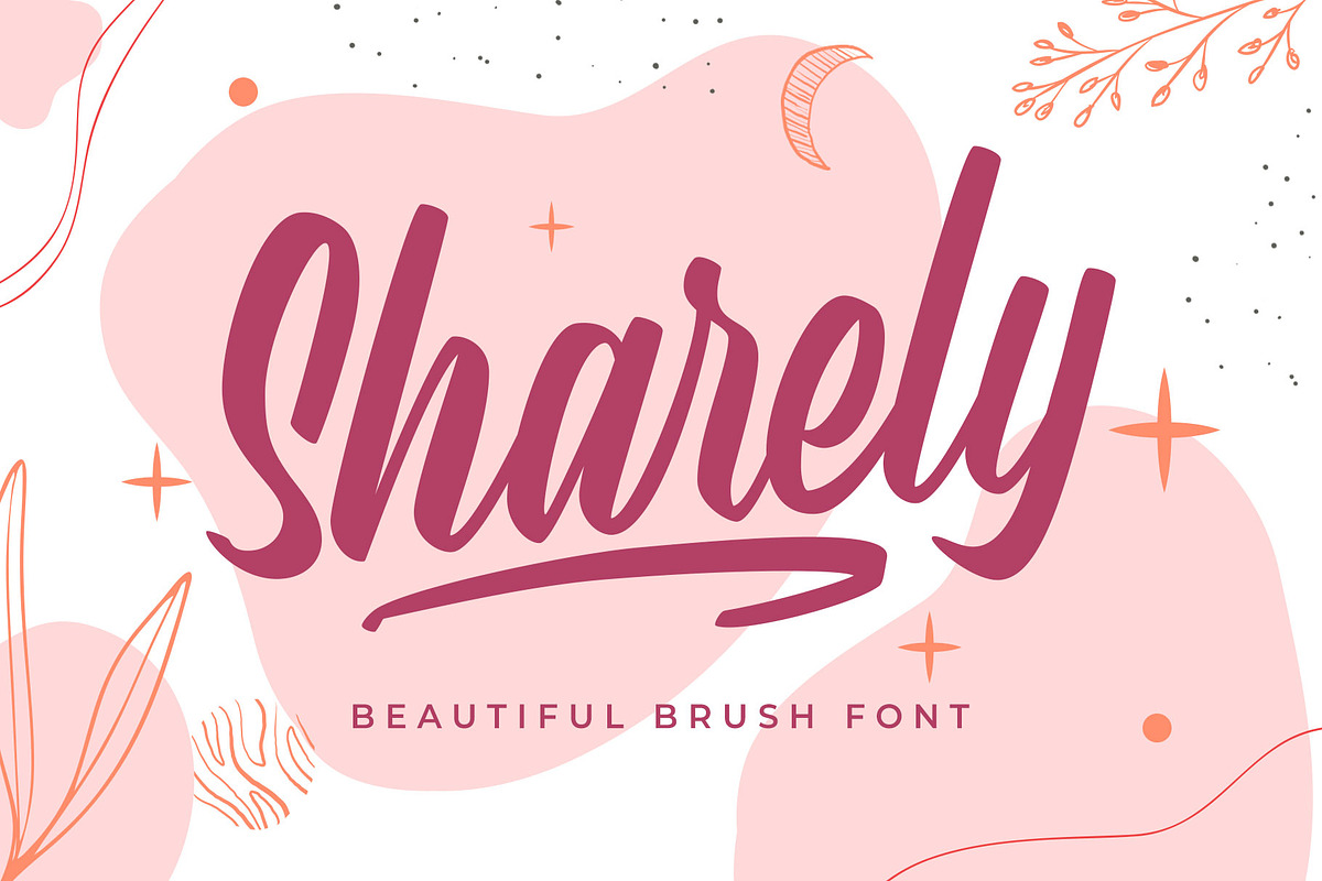 SALE! Sharely - Beautiful Brush Font, a Script Font by Arterfak Project (Photo 1 of 12)