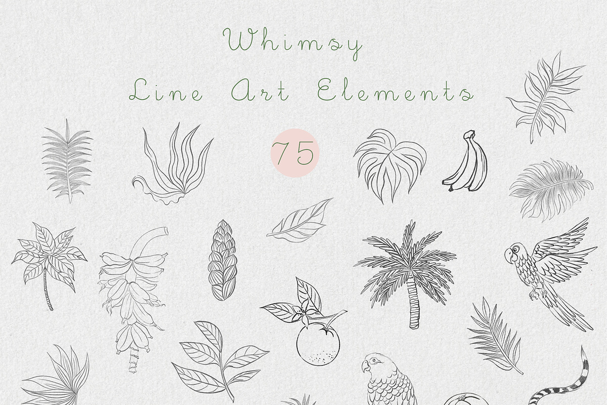 Solana Tropical Whimsy Design Bundle, a Pattern Graphic by mila_leev (Photo 19 of 23)
