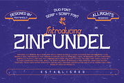 ZINFUNDEL - Retro Font Duo, a Font by Rightwheels (Thumbnail 1 of 9)