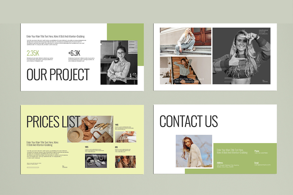 Creative Design Presentation Template preview 5