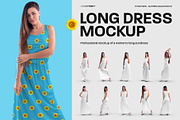 11 Women's Long Dress Mockups, an Apparel Mockup by Grow Design Craft Studio (Thumbnail 1 of 6)