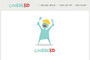 Cooking Kid Logo, a Branding & Logo Template by blends.studio