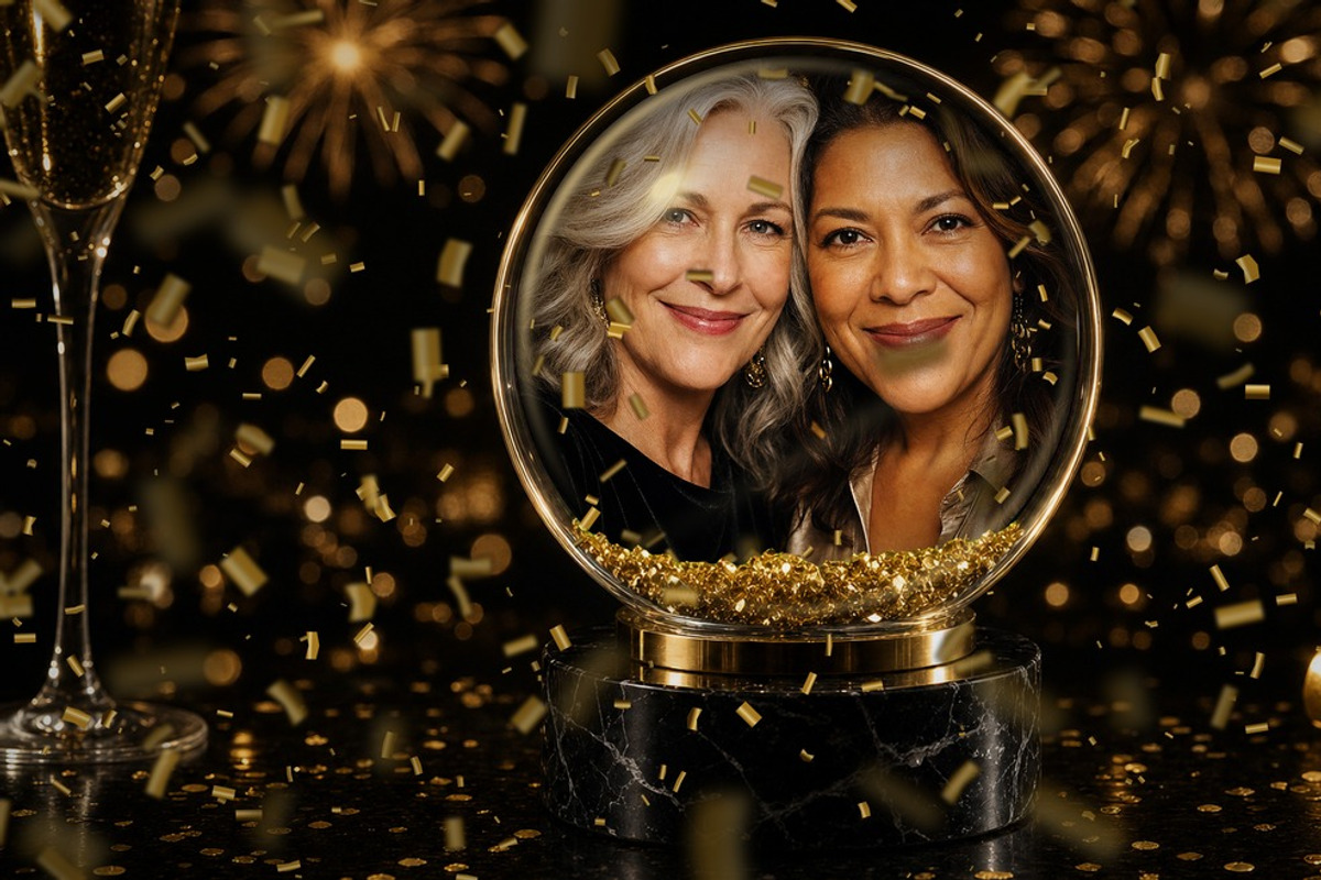 Gold Snow Globe Photo Effect, a Social Media Template by DesignerCandies (Photo 4 of 4)