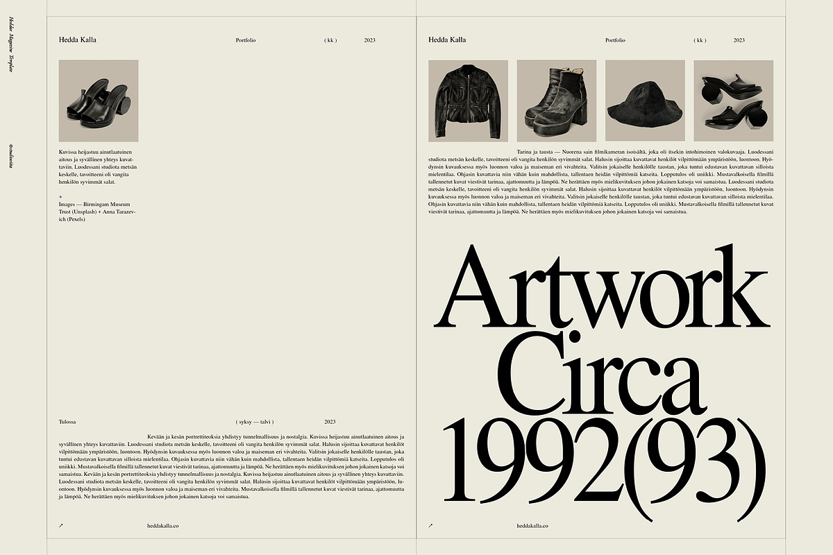 Magazine Lookbook Template InDesign, a Magazine Template by Studio Viita (Photo 3 of 10)