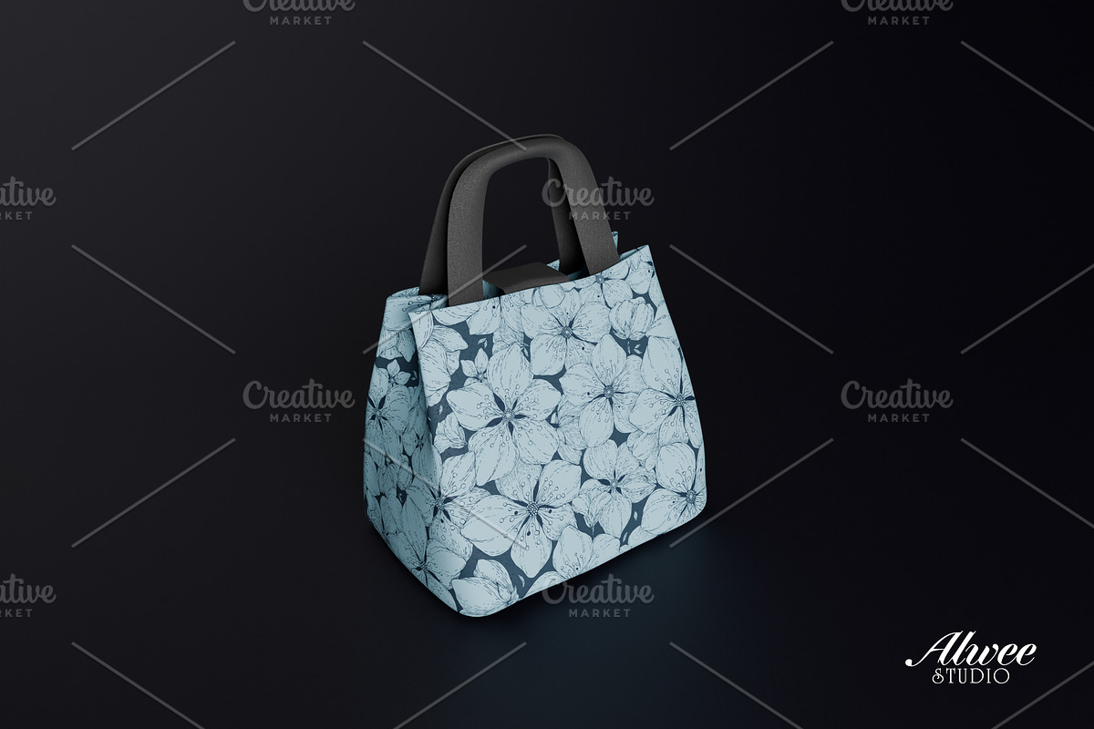 Hand-Drawn Sakura Blossom Pattern, a Pattern Graphic by Alwee Studio (Photo 3 of 10)