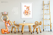 Forest Nursery Watercolor clipart, an Animal Illustration by UlitkaStudio (Thumbnail 4 of 8)