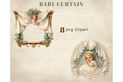 Baby Curtain PNG Clipart, a Person Illustration by Memories By Lea (Thumbnail 6 of 8)