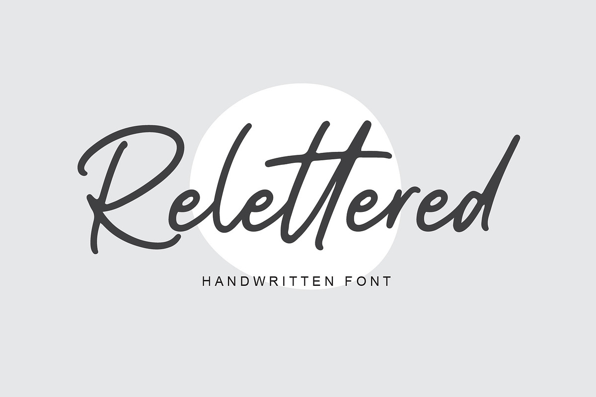 Relettered | Handwritten font, a Script Font by alphArtype (Photo 1 of 5)