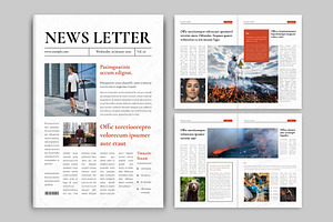 News Letter Template, a Brochure Template by E-Type