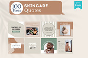 300 Skincare Canva Templates, a Social Media Template by Viral Content Design (Thumbnail 3 of 7)