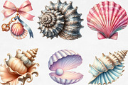 Ocean Sea Shell Sublimation PNG, an Illustration by Designking (Thumbnail 2 of 4)