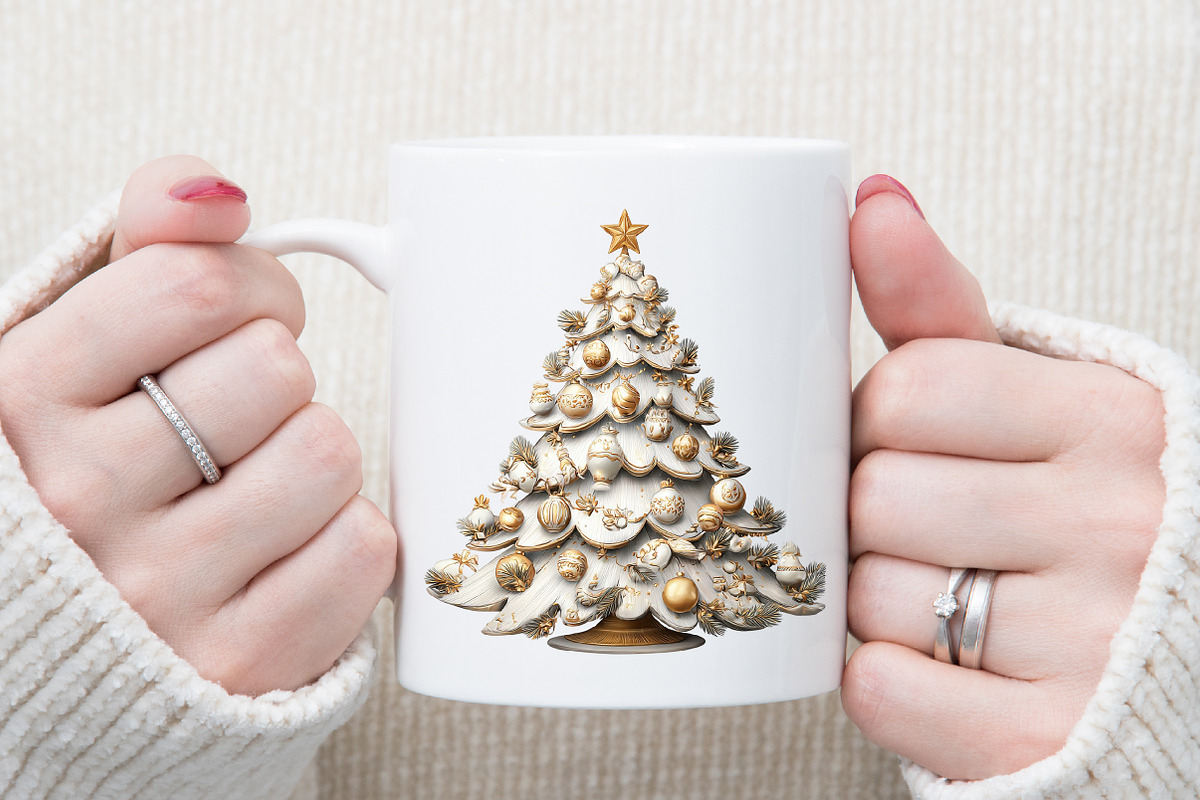 Watercolor Cozy White Christmas Clip, an Illustration by Sublimation Artist (Photo 5 of 6)