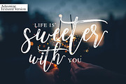 Adasmine Clean & Textured Script, a Script Font by Studio design (Thumbnail 13 of 22)