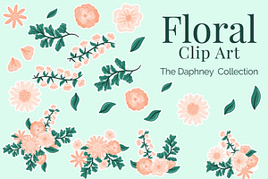 Floral Vector Clip Art | Daphney