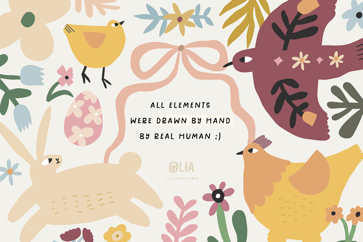 Easter | 490 hand drawn elements, a Seasonal Illustration by Olia (Photo 6 of 13)