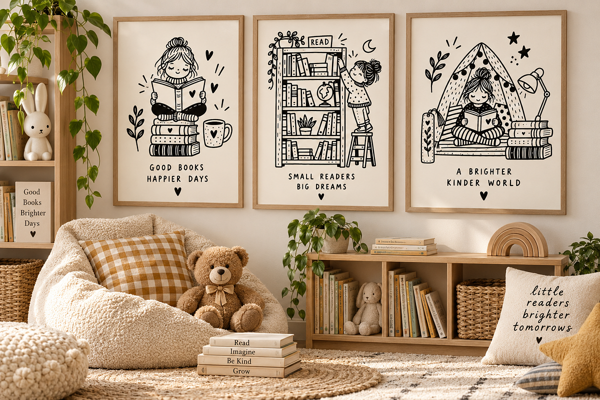 Cozy Library Doodle Clipart, an Education Illustration by PassionPNGcreation (Photo 2 of 3)