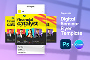 Seminar Digital Flyer | Canva & PSD, a Social Media Template by Vintage Impressions (Thumbnail 1 of 6)