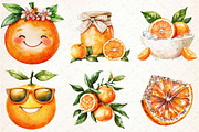 Watercolor Citrus Orange Clipart PNG, an Illustration by Libby Wishes (Thumbnail 4 of 5)