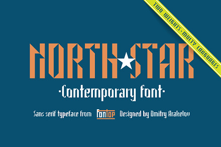 North Star sans serif typeface