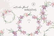 PURPLE LILIES watercolor flowers, a Decorative Illustration by Yuliia Lashevska (Thumbnail 10 of 14)