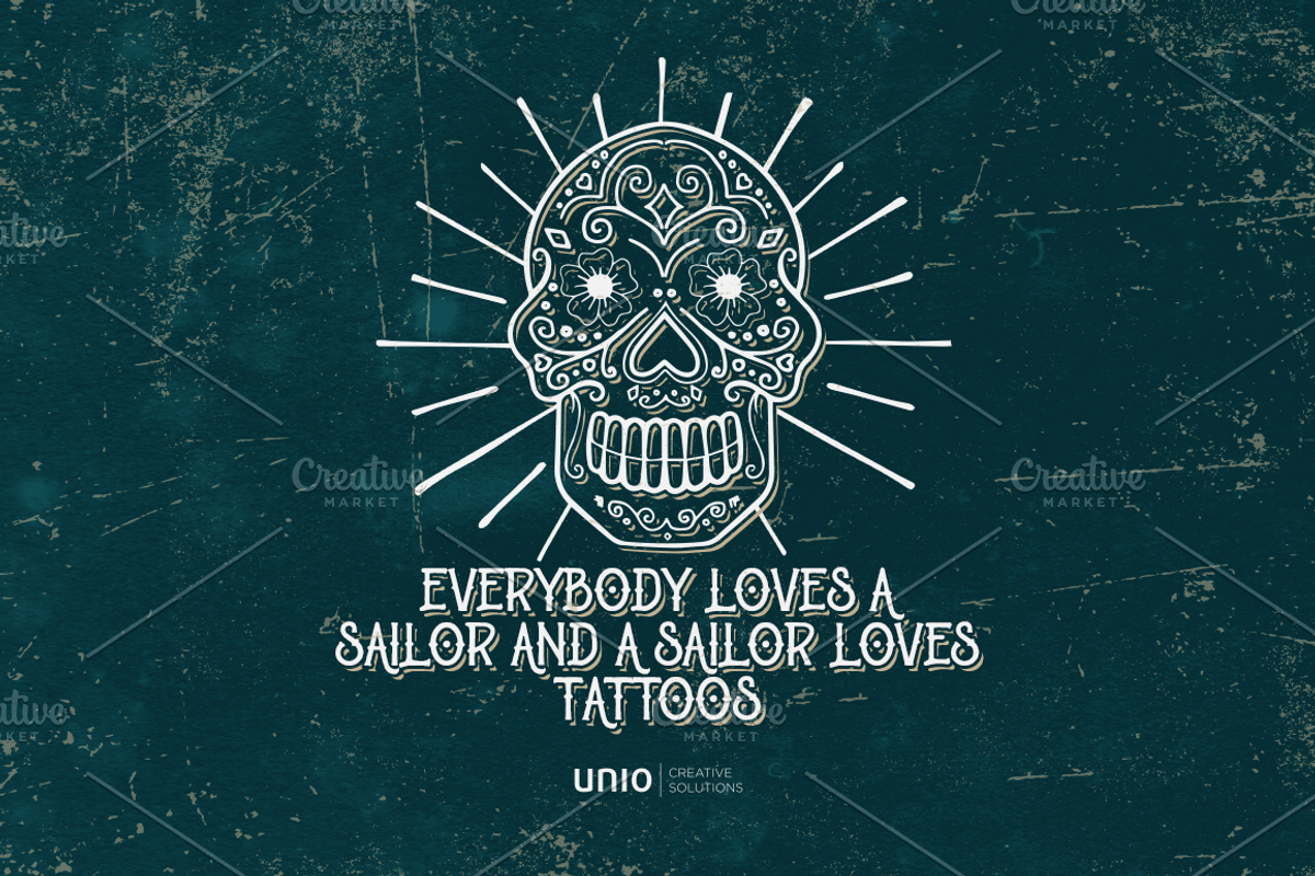 Sailor's Grave - Retro Tattoo Kit, a Texture Illustration by Unio Designs (Photo 5 of 8)