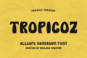Tropicoz Allcaps Handrawn Font, a Sans Serif Font by Maulana Creative (Thumbnail 1 of 7)